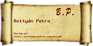 Bottyán Petra névjegykártya