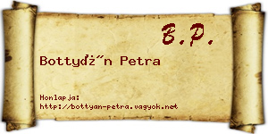 Bottyán Petra névjegykártya
